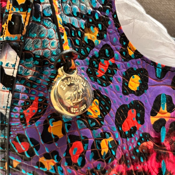 NWT Brahmin Small Carla Melbourne Leather Tote – Multicolor - Picture 10 of 13